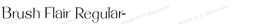 Brush Flair Regular字体转换
